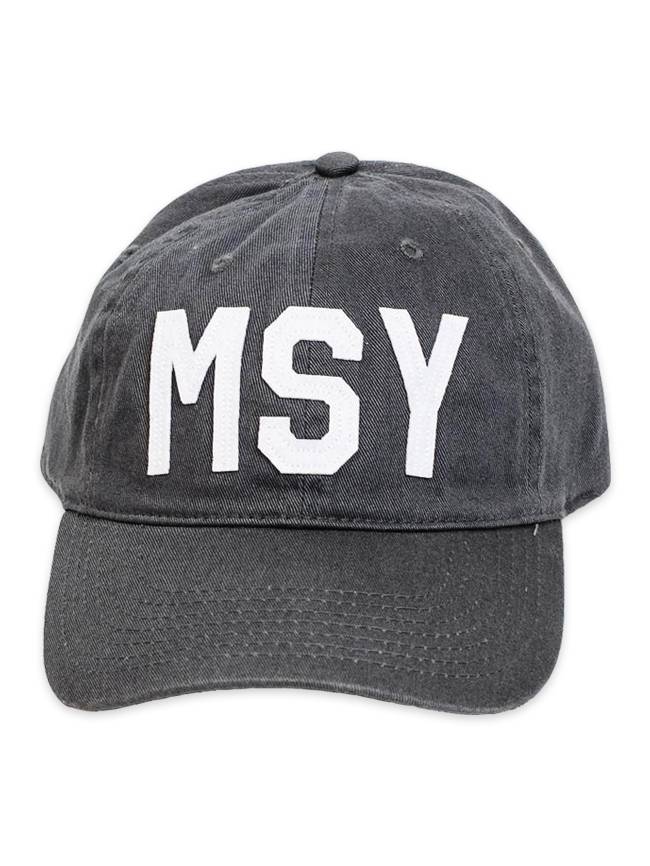 MSY Baseball Hat, Charcoal