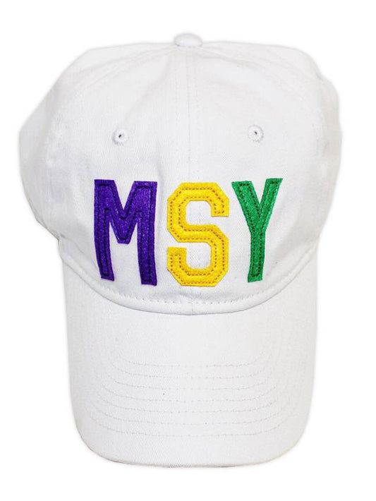 MSY Baseball Hat, Mardi Gras