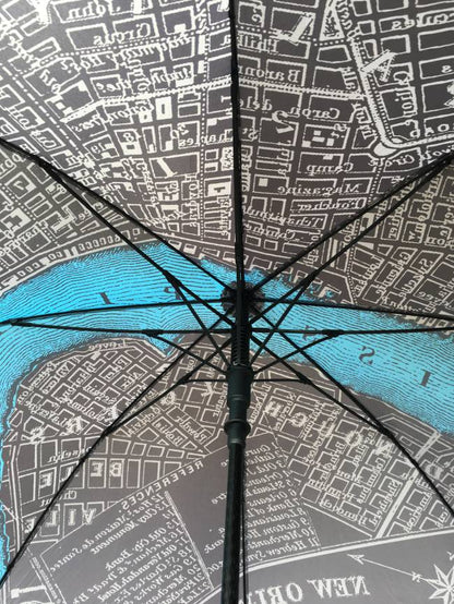 New Orleans Map Golf Umbrella