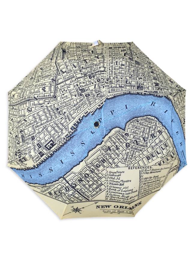 New Orleans Map Umbrella