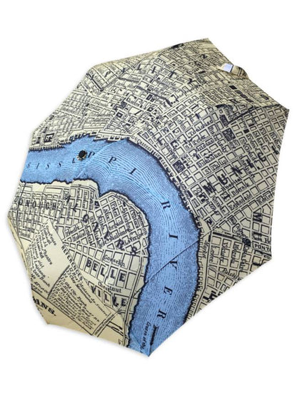 New Orleans Map Umbrella