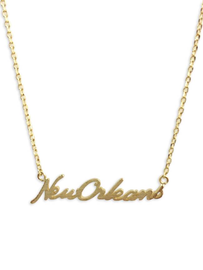 New Orleans Necklace, Gold