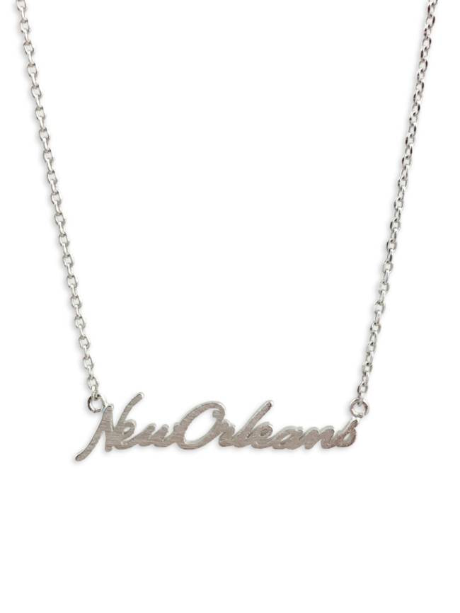 New Orleans Necklace, Silver