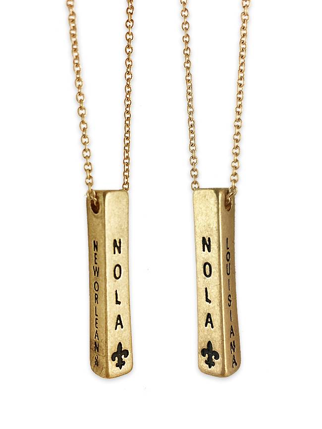 NOLA Bar Necklace in Gold