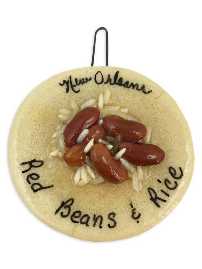 Red Beans & Rice Salt Dough Ornament