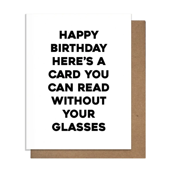 Read Without Glasses Card