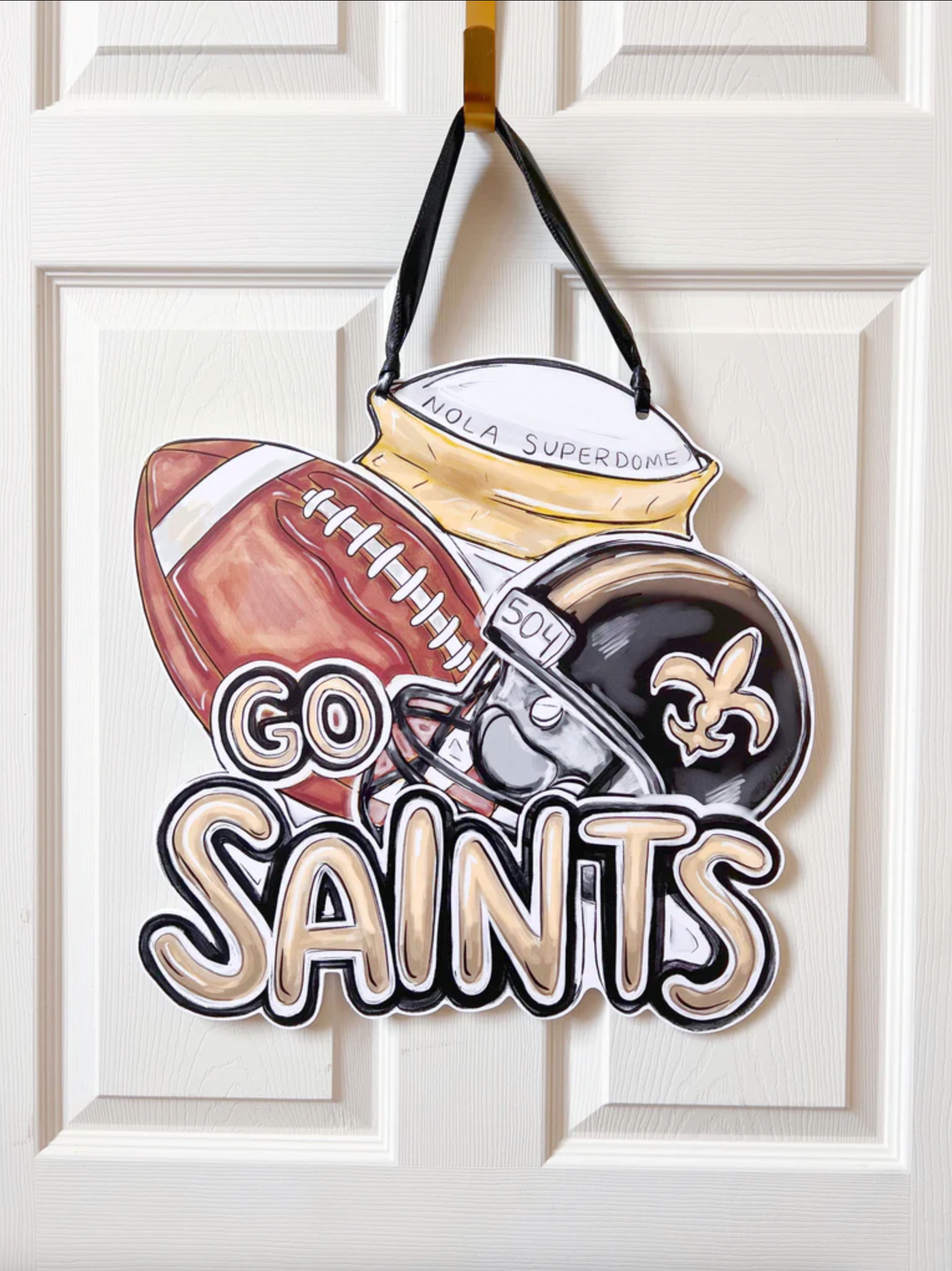 Go Saints Door Hanger