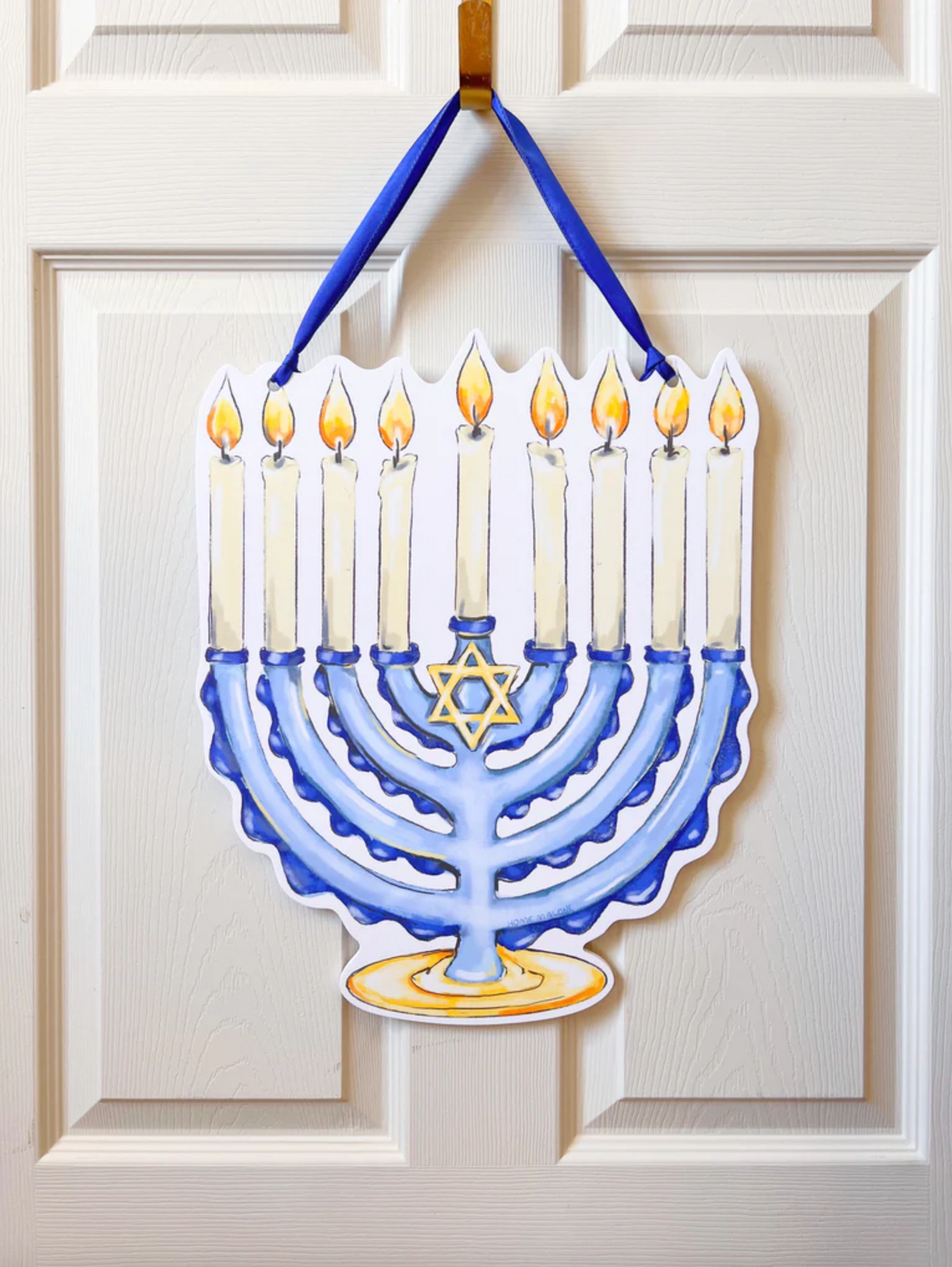 Menorah Door Hanger