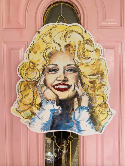 Dolly Parton Door Hanger