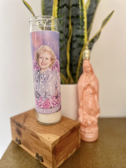 Betty White Luminary Candle