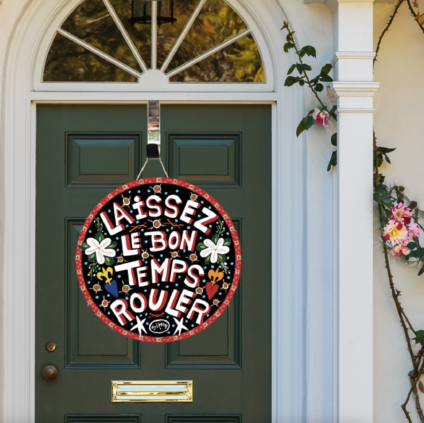 Simon Laissez Le Bon Temps Rouler Door Hanger