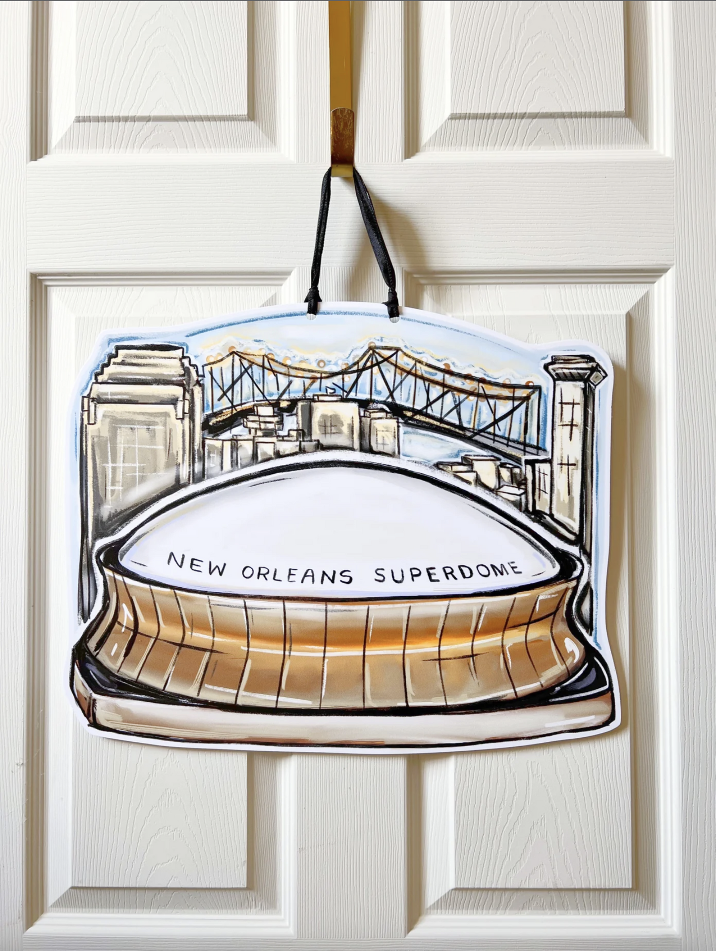 Superdome Skyline Door Hanger