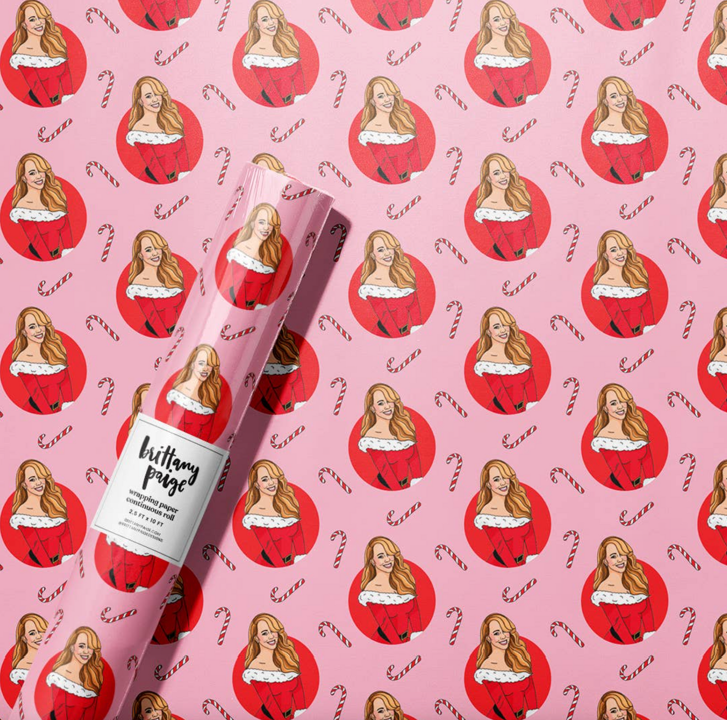 Santa Baby Mariah Wrapping Paper