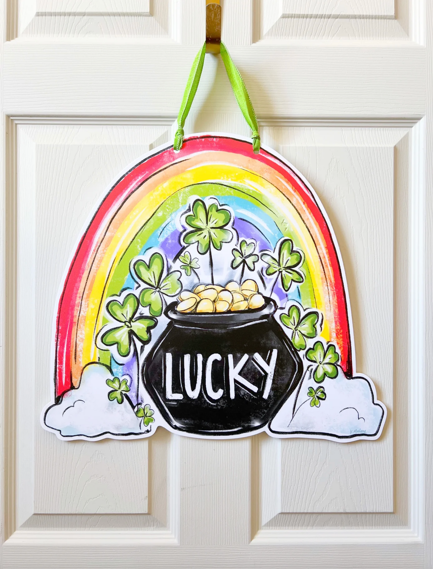 Lucky Rainbow Door Hanger