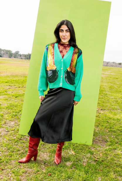 Green Pot of Gold Cardigan