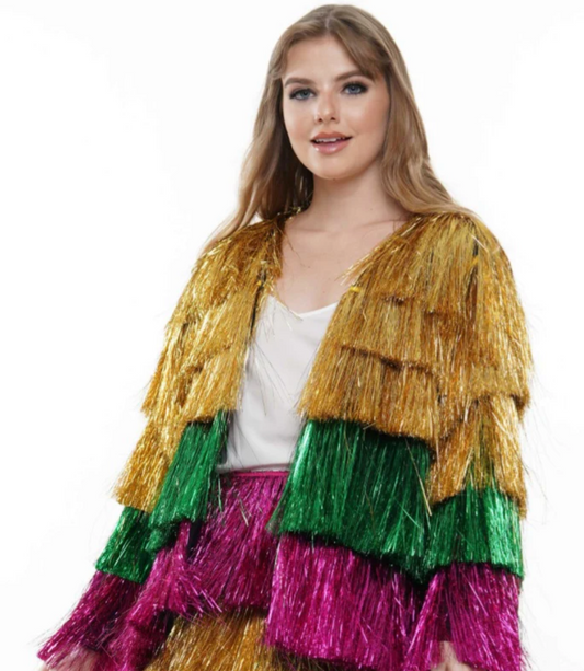 Tinsel Fringe Cardigan