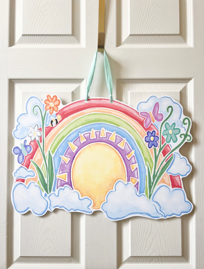 Sunshine & Rainbows Door Hanger