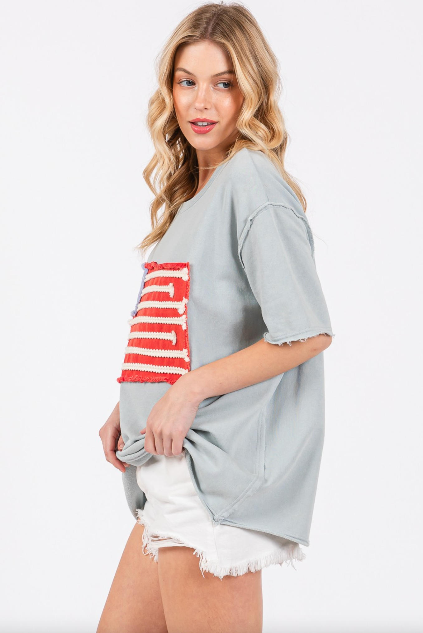 Loose Fit Flag Tee