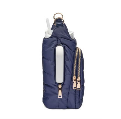 Crossbody HydroBag w/Handle Zipper,  Island Navy Matte