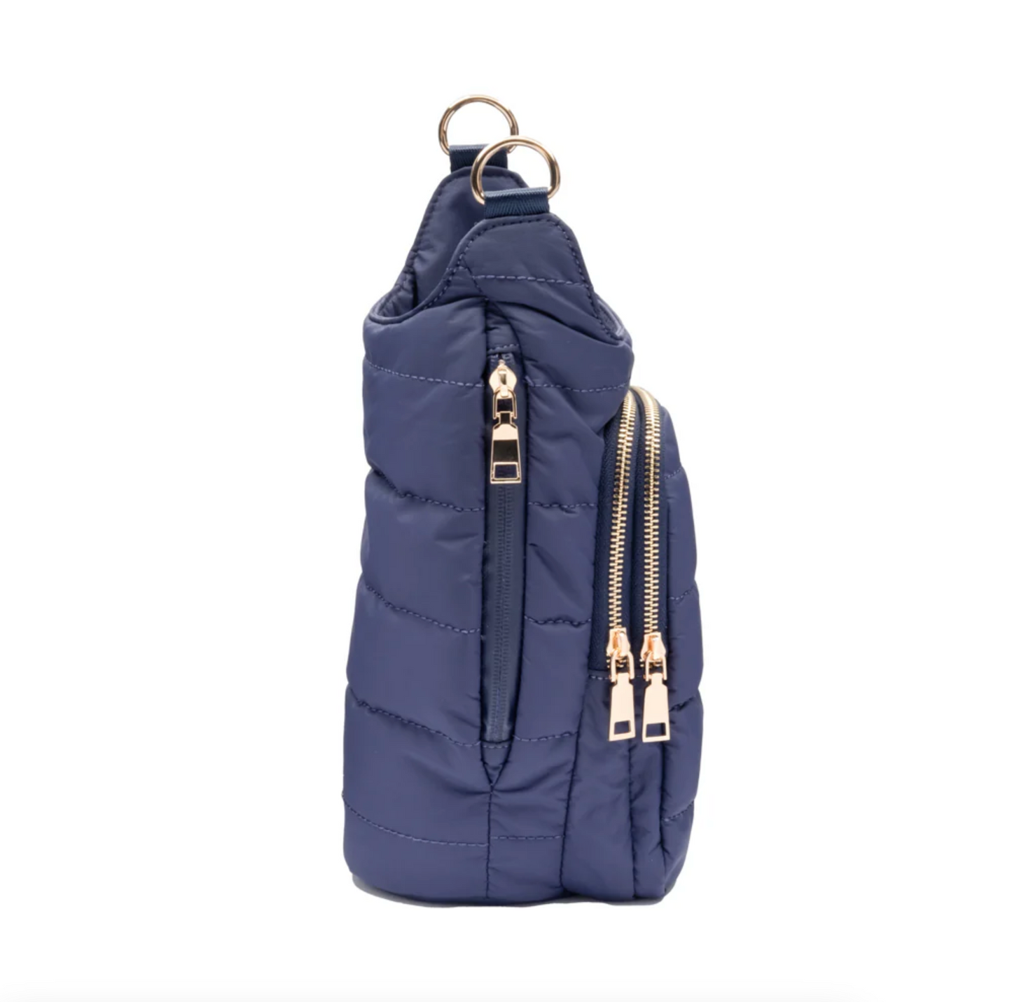 Crossbody HydroBag w/Handle Zipper,  Island Navy Matte