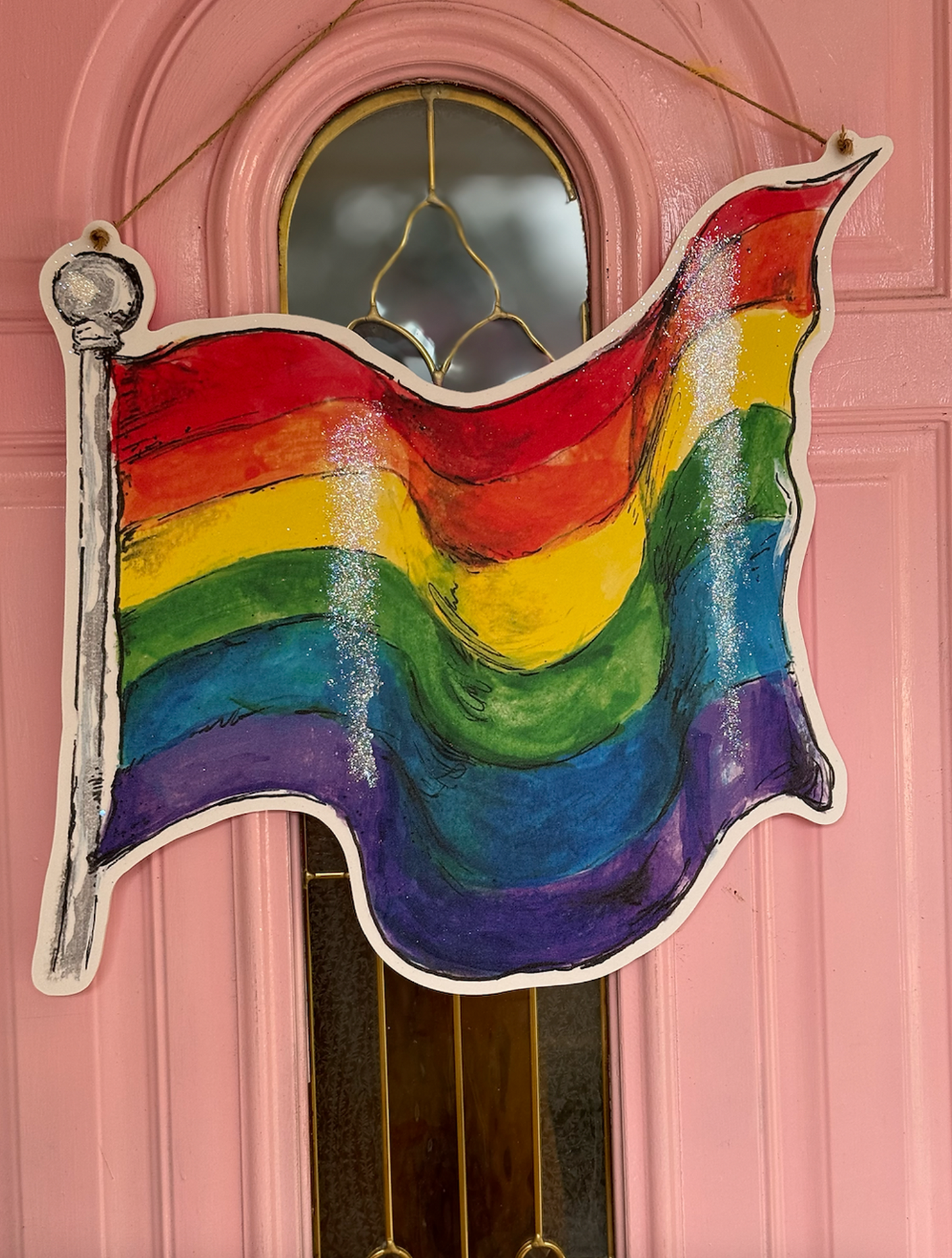 Pride Flag Door Hanger