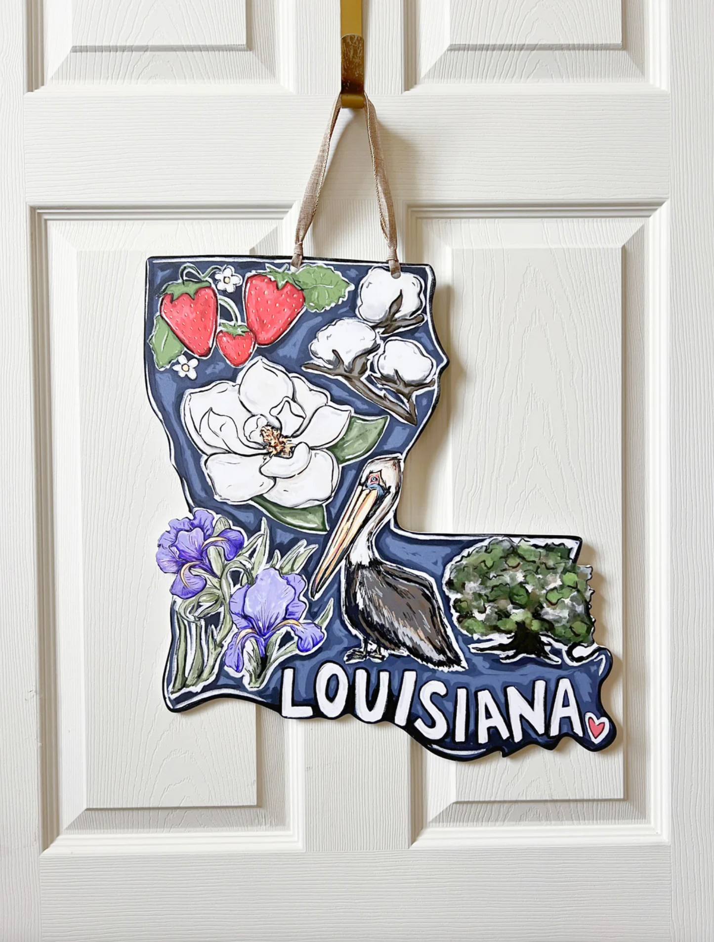 Louisiana Favorites Door Hanger