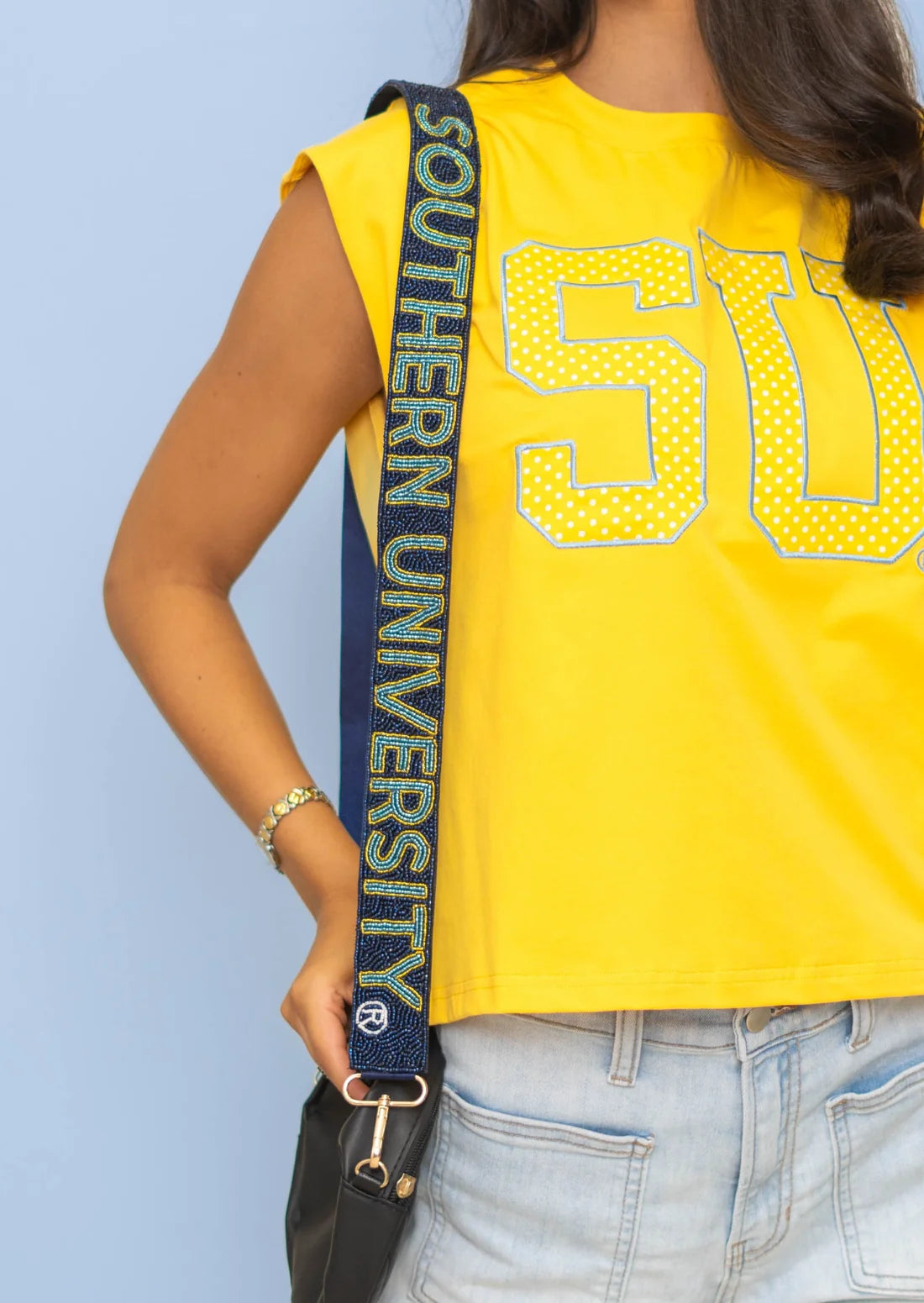 Southern University Beaded Purse Strap