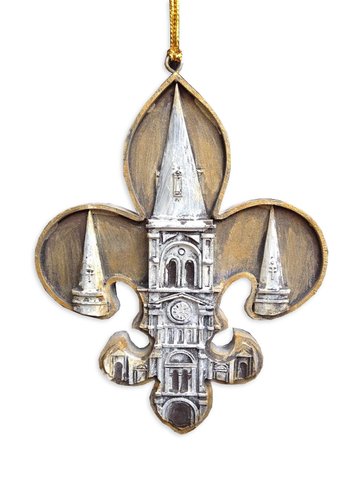 St. Louis Cathedral Fleur de Lis Ornament