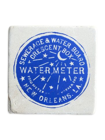 Water Meter Tile Coaster, 6x6