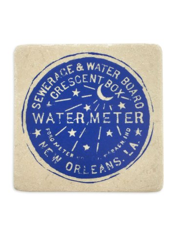 Water Meter Coaster, 4x4