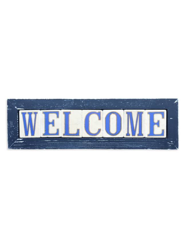 Welcome Framed Tile Sign